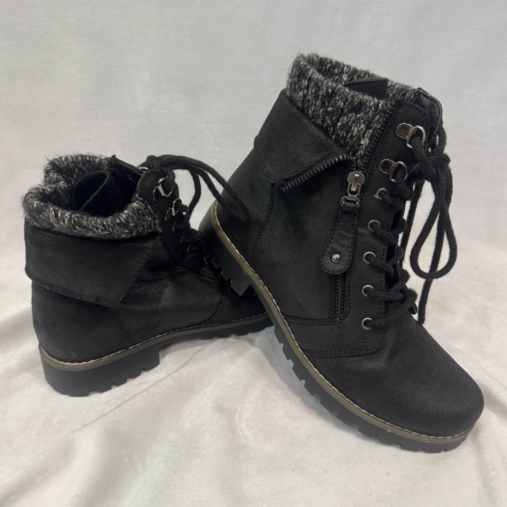 Cliffs by White Mountain Pembroke black ankle moto combat boot size 7 NWOB